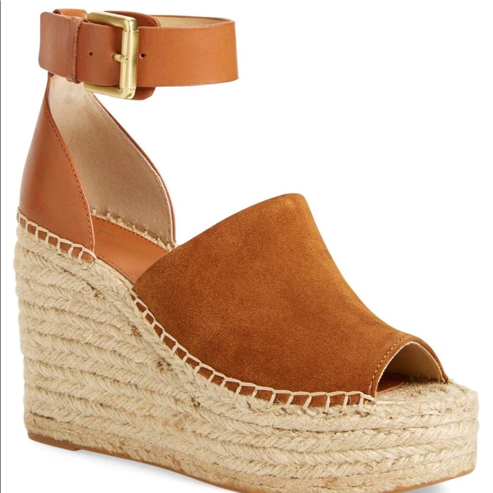 Marc Fisher Adalyn Platform Wedge Espadrille Sz 8